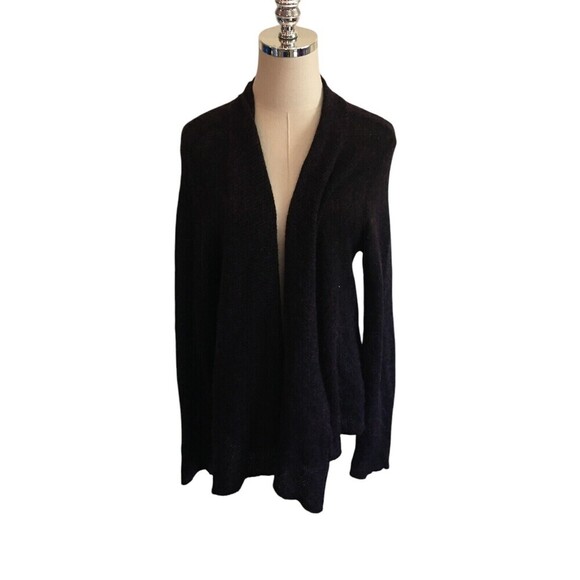 Eileen Fisher Open Cardigan Women's Size Large Purple Wool Mohair Cashmere - Picture 1 of 8